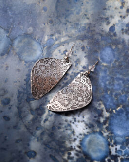 Latice srce čipke naušnice