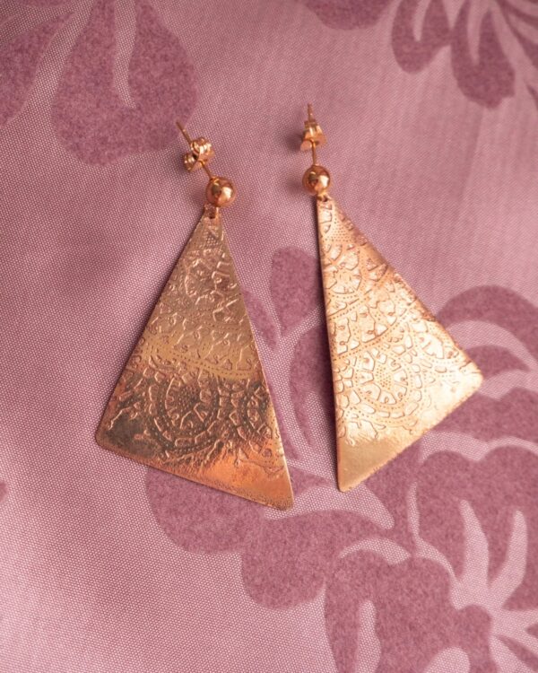 Mjedeni trokuti naušnice