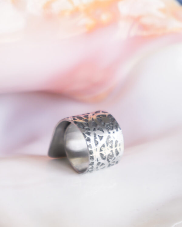 Čipkasti podesivi prsten