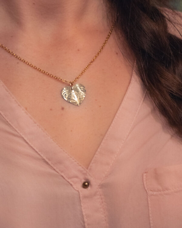 Sunčano srce ogrlica