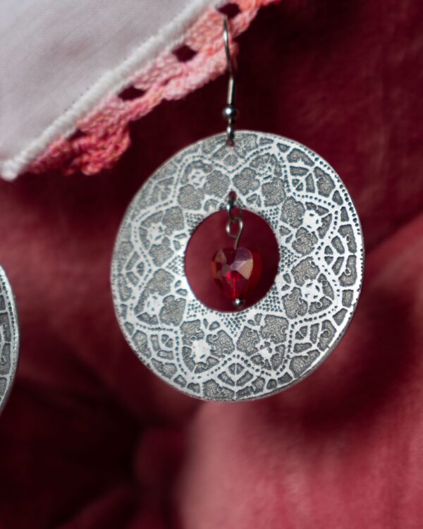 Paško kolo srce naušnice